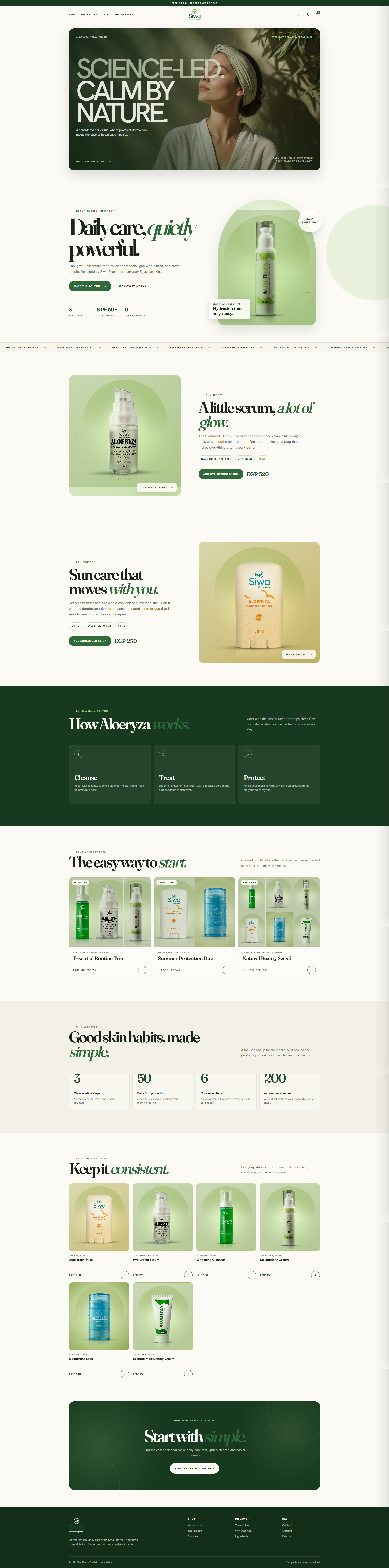 Aloe Ryza skincare store preview
